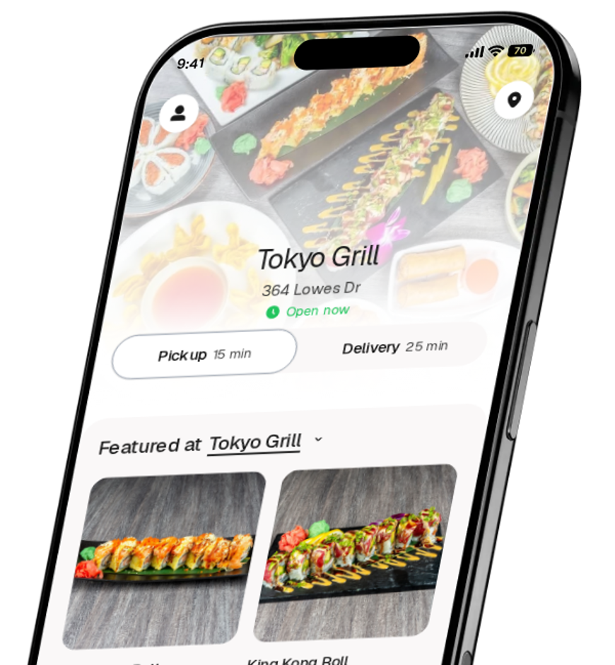 Tokyo Grill app preview